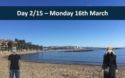 Day 2/15 – Monday 16th March-15 days of Spanish lock down