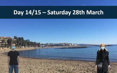 Day 14/15 – Saturday 28th March –15 days of Spanish lock down