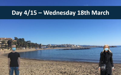 Day 4/15 – Wednesday 18th March –15 days of Spanish lock down