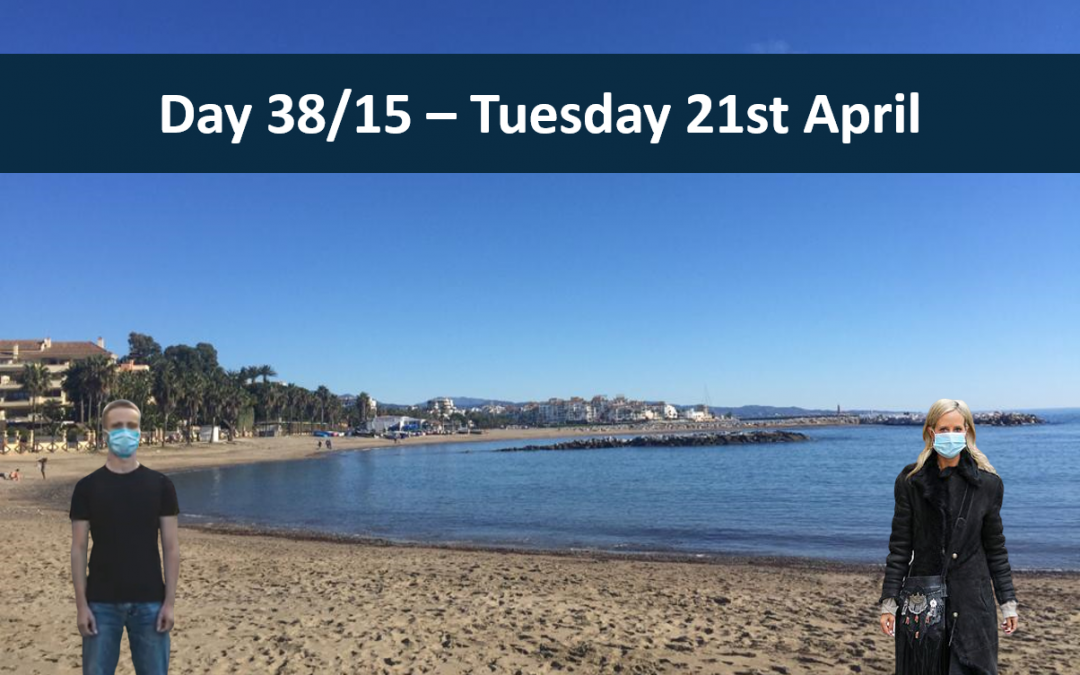 Day 38/15 – Tuesday 21th April –15 days of Spanish lock down