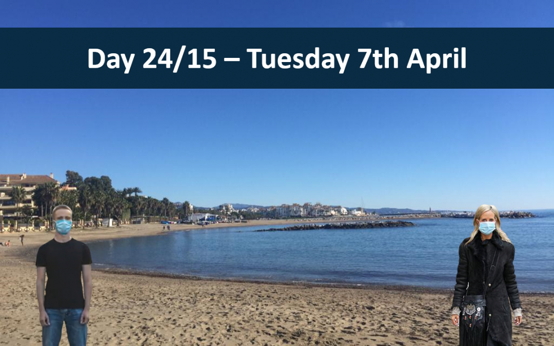 Day 24/15 – Tuesday 7th April –15 days of Spanish lock down