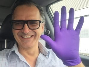 Wearing Gloves in Malaga while going for viewing in marbella nueva andulicia