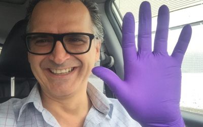 The story of the purple gloves…