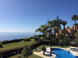 Pool with sea view in marbella spain which would be available in covid 19